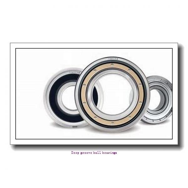9,525 mm x 22,225 mm x 24,613 mm  skf D/W R6 R-2Z Deep groove ball bearings #2 image